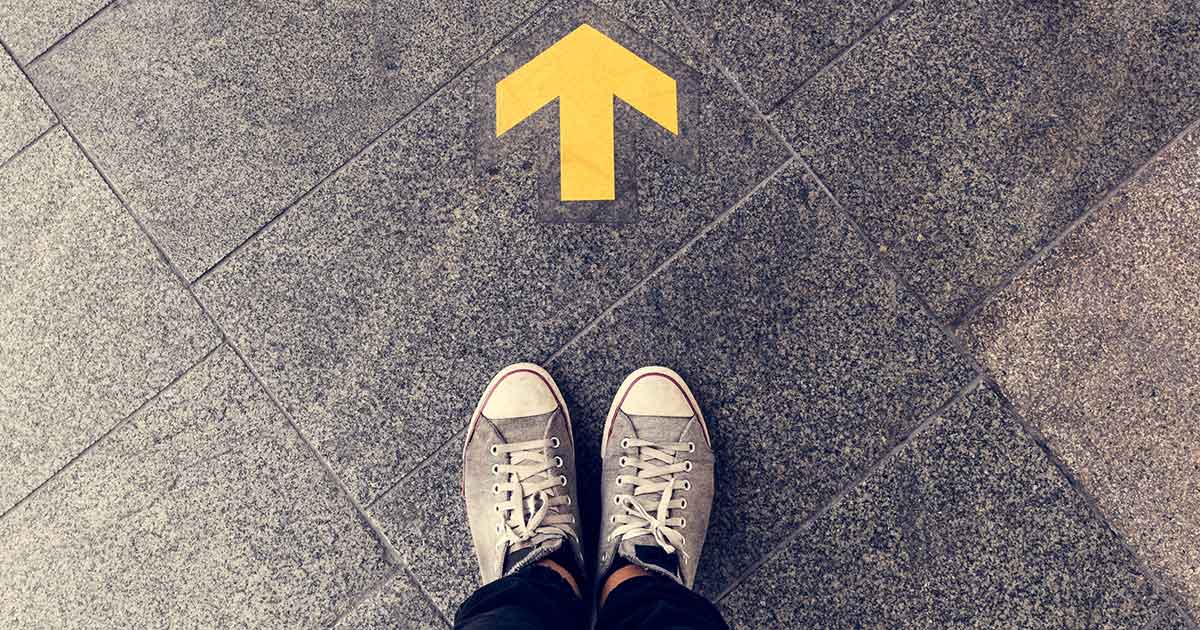 Arrow on the floor